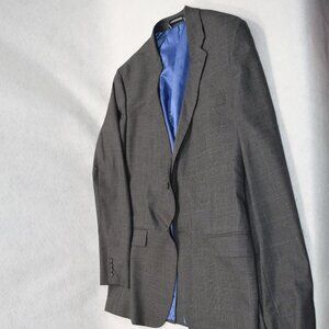 Nautica Modern Fit Microsuede Sport Coat Grey Gently Used 44L